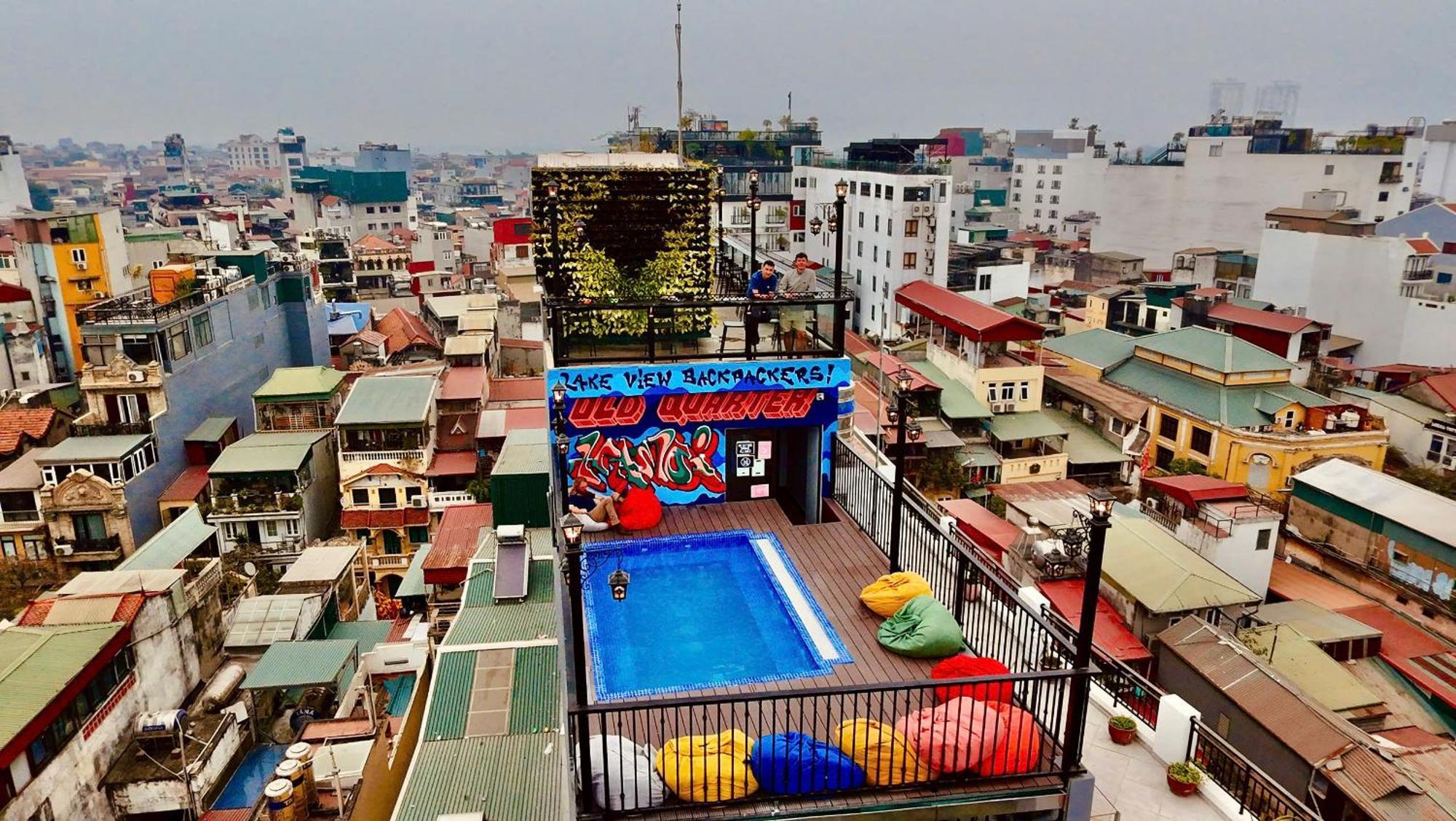 Lakeview Backpackers Hostel & Rooftop Bar Hanoi Luaran gambar