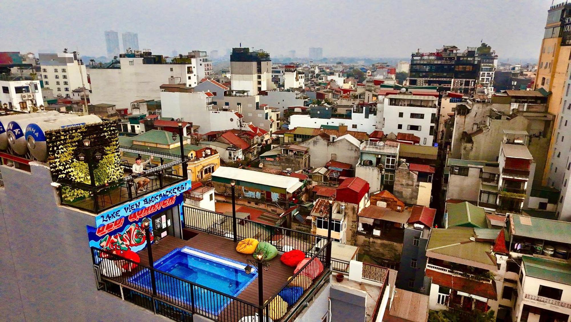 Lakeview Backpackers Hostel & Rooftop Bar Hanoi Luaran gambar